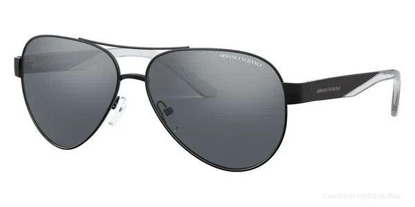 Lunettes de soleil Armani Exchange AX2034S 60636G 59 - Matte Black - Lamtioui Optique Fès