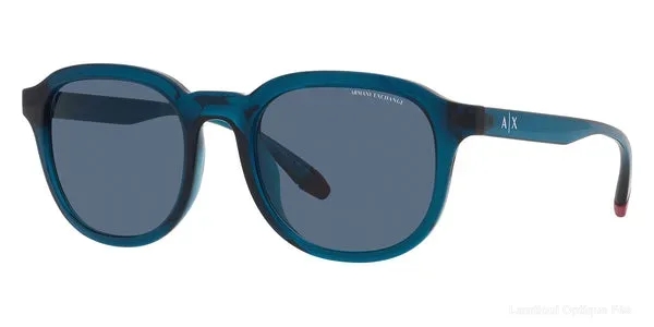 Lunettes de soleil Armani Exchange AX4129SU 818780 54 - Shiny Transparent Blue نضاضر شمس Armani Exchange - Opticien-optométriste فاس