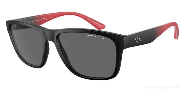 Lunettes de soleil Armani Exchange AX4135SF 807881 59 - Matte Black/Black Gradient Red - Lamtioui Optique Fès