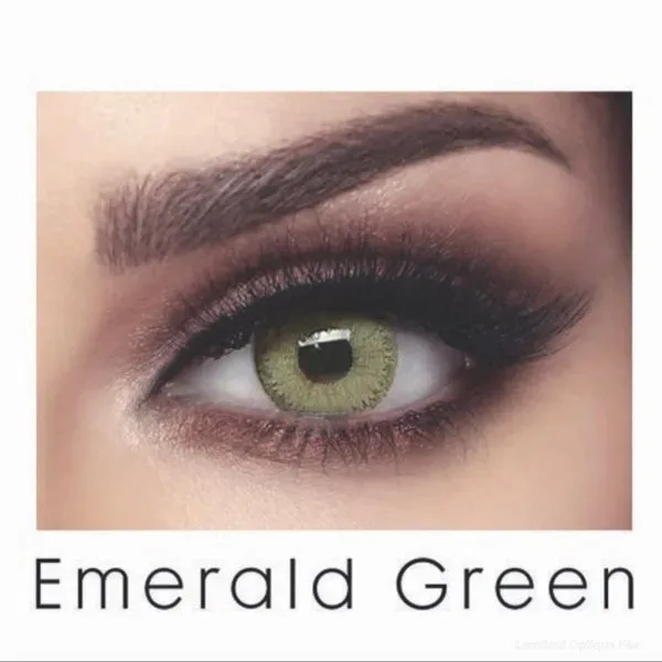 Lentilles de couleur Bella Emerald Green عدسات ملونة Bella - Opticien-optométriste فاس