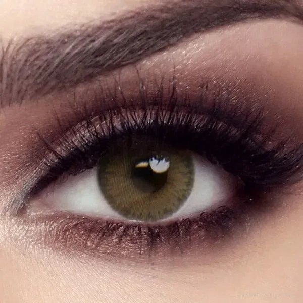 Lentilles de couleur Bella Green Olive - Lamtioui Optique Fès