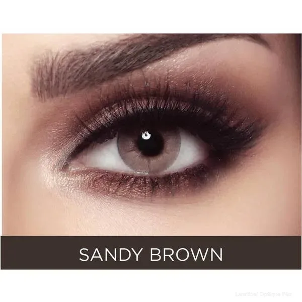 Lentilles de couleur Bella Sandy Brown - Lamtioui Optique Fès