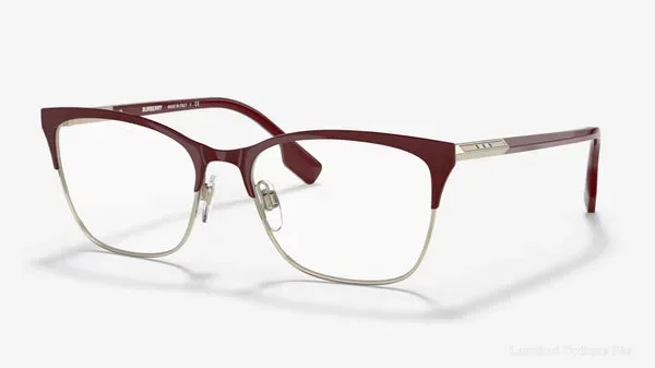 Lunettes de vue Burberry ALMA - BE1362 1292 54 - Light Gold/Bordeaux - Lamtioui Optique Fès