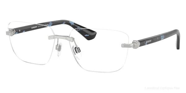 Lunettes de vue Burberry BE1392 1005 58 - Silver/Blue Havana - Burberry نظارات طبية فاس Lamtioui