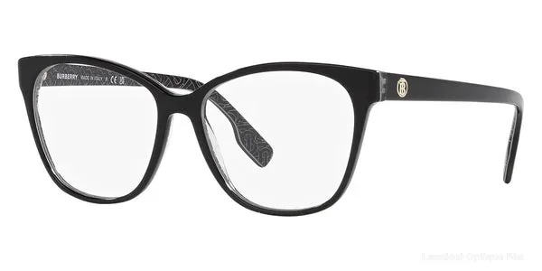 Lunettes de vue Burberry CAROLINE - BE2345 3977 52 - Black/Print TB/Crystal Default Title Fès Maroc