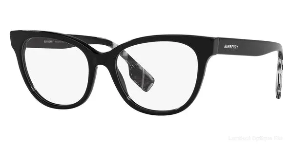 Lunettes de vue Burberry EVELYN - BE2375 3001 - Black/Check White Black - Lamtioui Optique Fès