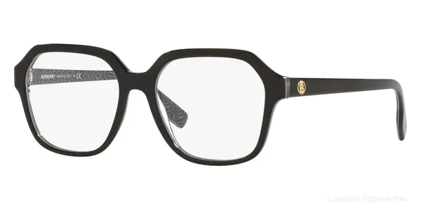 Lunettes de vue Burberry ISABELLA - BE2358 3977 52 - Black/Print Tb/Crystal - Lamtioui Optique Fès