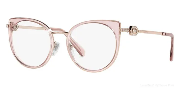 Lunettes de vue Bvlgari BV2228B 2023 49 - Pink Gold/Transparent Pink authentique Bvlgari - Lunettes de vue Fès Lamtioui Optique