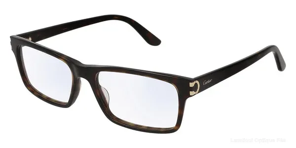 Lunettes de vue Cartier CT0005O 005 55 - Havana Décor C Lunettes de vue - Opticien-optométriste Lamtioui Fès Maroc