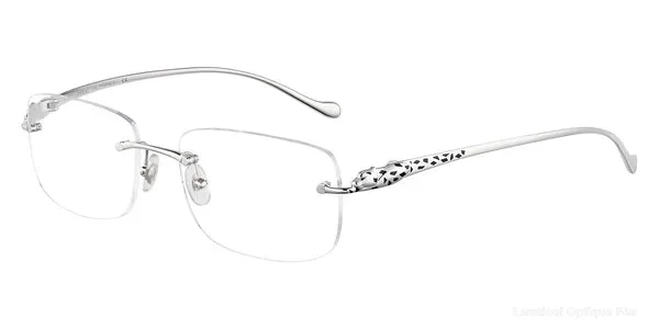 Lunettes de vue Cartier CT0063O 001 53 - Silver Panthère De Cartier - نظارات طبية Lamtioui Fès فاس المغرب