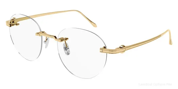 Lunettes de vue Cartier CT0342O 002 52 - Gold Pasha de Cartier - Lamtioui Optique Fès