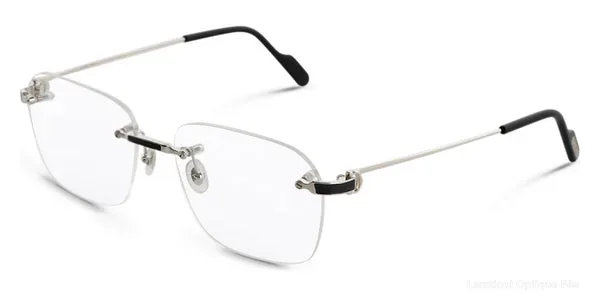 Lunettes de vue Cartier CT0343O 002 58 - Silver Signature C de Cartier - نضارات طبية Cartier Lamtioui Optique فاس