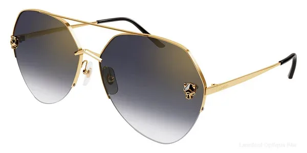 Lunettes de soleil Cartier CT0355S 001 64 - Gold Panthère De Cartier - نظارات شمسية Lamtioui Fès فاس المغرب