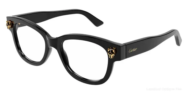 Lunettes de vue Cartier CT0373O 001 51 - Black Panthère De Cartier نضارات طبية Cartier - Opticien-optométriste فاس