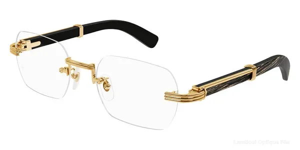 Lunettes de vue Cartier CT0377O 001 53 - Gold/Black Première De Cartier authentique Cartier - Lunettes de vue Fès Lamtioui Optique
