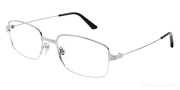 Lunettes de vue Cartier CT0406O 002 56 - Silver Santos De Cartier - نضارات طبية Cartier Lamtioui Optique فاس