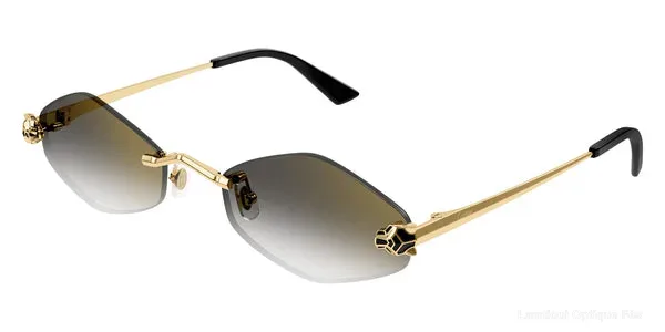 Lunettes de soleil Cartier CT0433S 001 55 - Gold Panthère De Cartier - نظارات شمسية Lamtioui Fès فاس المغرب