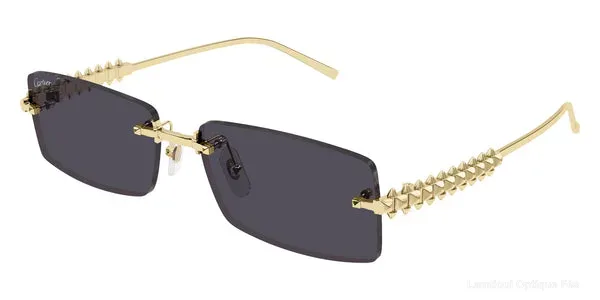 Lunettes de soleil Cartier CT0604S 002 57 - Gold Clash de Cartier Lunettes de soleil - Opticien-optométriste Lamtioui Fès Maroc