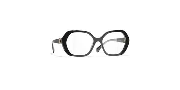 Lunettes de vue Chanel CH 3496 Black authentique Chanel - Lunettes de vue Fès Lamtioui Optique