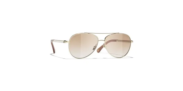 Lunettes de soleil Chanel CH 4298H Pale Gold - نضاضر شمس Chanel Lamtioui Optique فاس