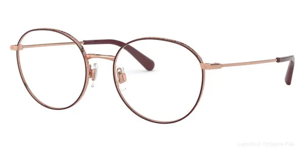 Lunettes de vue Dolce & Gabbana DG1322 1333 53 - Pink Gold/Bordeaux - Lamtioui Optique Fès