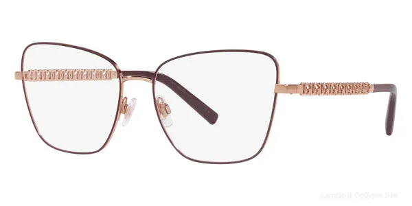 Lunettes de vue Dolce & Gabbana DG1346 1333 55 - Pink Gold/Matte Bordeaux - نظارات طبية Lamtioui Fès فاس المغرب