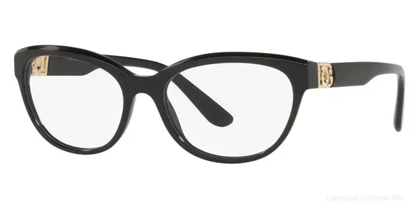 Lunettes de vue Dolce & Gabbana DG3342F 501 55 - Black Default Title Fès Maroc