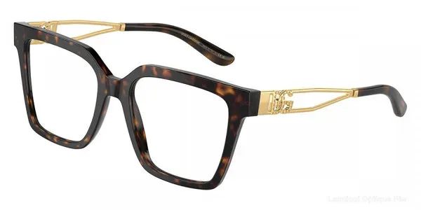 Lunettes de vue Dolce & Gabbana DG3376B 502 53 - Havana/Gold - Lamtioui Optique Fès