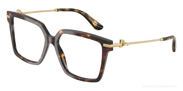 Lunettes de vue Dolce & Gabbana DG3397 502 - Havana/Gold - Lamtioui Optique Fès