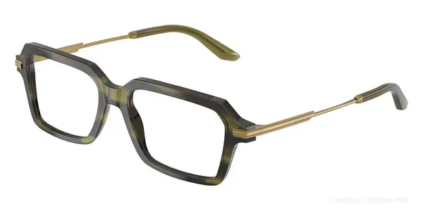 Lunettes de vue Dolce & Gabbana DG3401 3447 54 - Striped Olive/Dark Gold - نضارات طبية Dolce & Gabbana Lamtioui Optique فاس