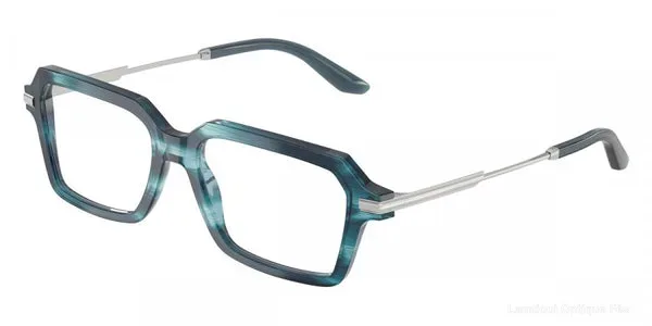 Lunettes de vue Dolce & Gabbana DG3401 3448 54 - Striped Blue/Silver Default Title Fès Maroc