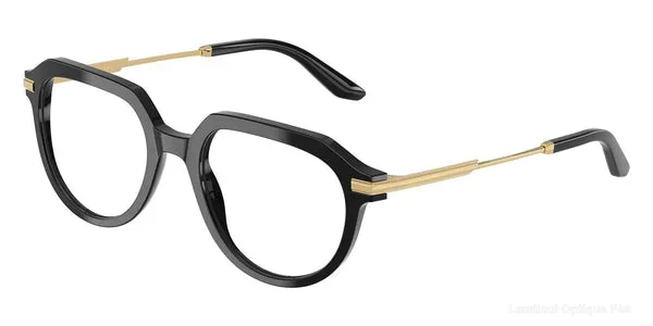 Lunettes de vue Dolce & Gabbana DG3402 501 52 - Black/Gold authentique Dolce & Gabbana - Lunettes de vue Fès Lamtioui Optique