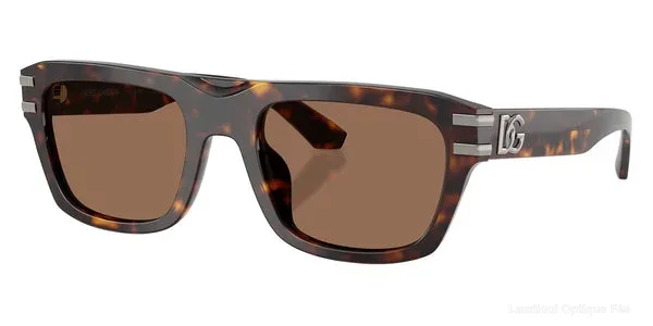 Lunettes de soleil Dolce & Gabbana DG4496 502/73 54 - Havana - Lamtioui Optique Fès