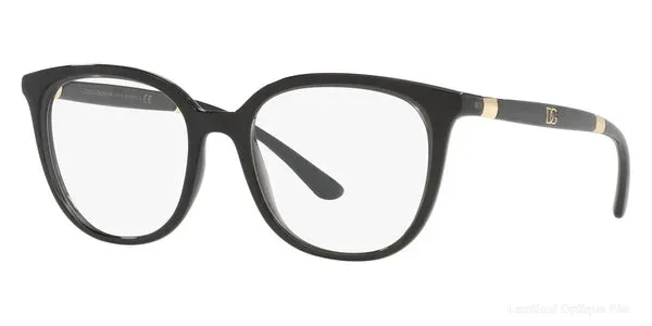 Lunettes de vue Dolce & Gabbana DG5080 3246 52 - Black/Transparent Black - Dolce & Gabbana نظارات طبية فاس Lamtioui