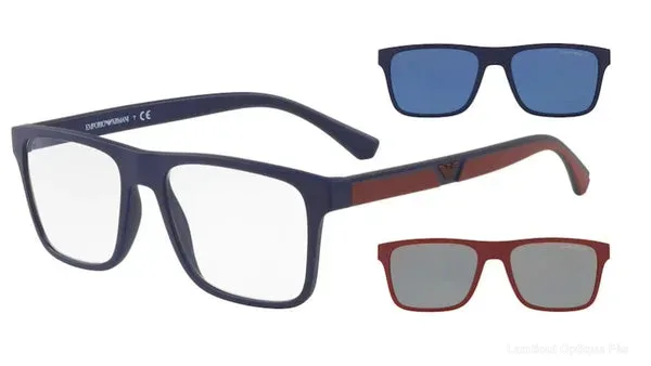 Lunettes de vue Emporio Armani CLIP-ON - EA4115 58541W 54 authentique Emporio Armani - Lunettes de vue Fès Lamtioui Optique