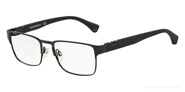 Lunettes de vue Emporio Armani EA1027 3001 55 - Matte Black نضارات طبية Emporio Armani - Opticien-optométriste فاس