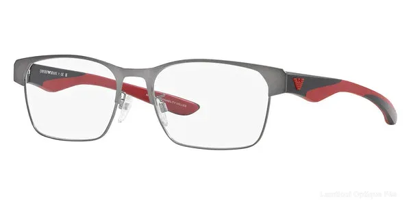 Lunettes de vue Emporio Armani EA1141 3003 54 - Matte Gunmetal and Matte Black/Red Lunettes de vue - Opticien-optométriste Lamtioui Fès Maroc