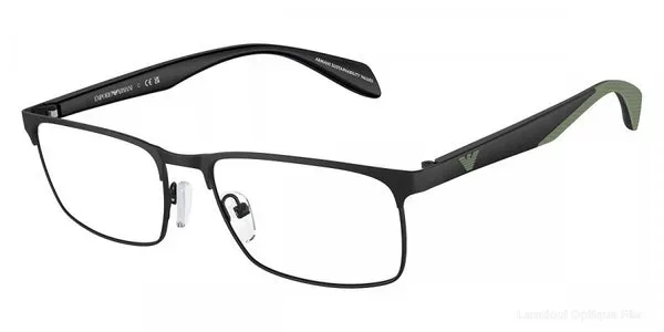 Lunettes de vue Emporio Armani EA1149 3001 56 - Matte Black/Rubber Green Lunettes de vue - Opticien-optométriste Lamtioui Fès Maroc