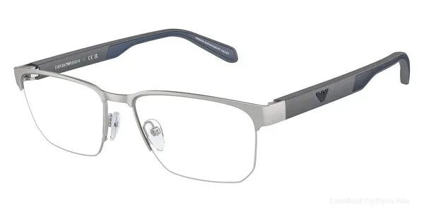 Lunettes de vue Emporio Armani EA1162 3045 56 - Matte Silver/Navy Blue - نظارات طبية Lamtioui Fès فاس المغرب
