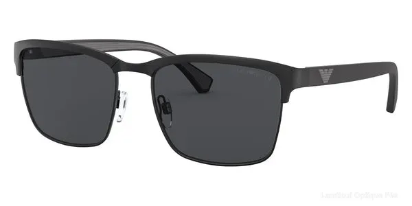 Lunettes de soleil Emporio Armani EA2087 301487 56 - MATTE BLACK - Lamtioui Optique Fès