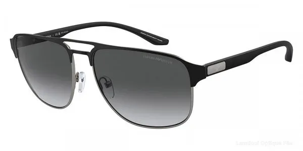 Lunettes de soleil Emporio Armani EA2144 336511 60 - Matte Gunmetal/Black Lunettes de soleil - Opticien-optométriste Lamtioui Fès Maroc