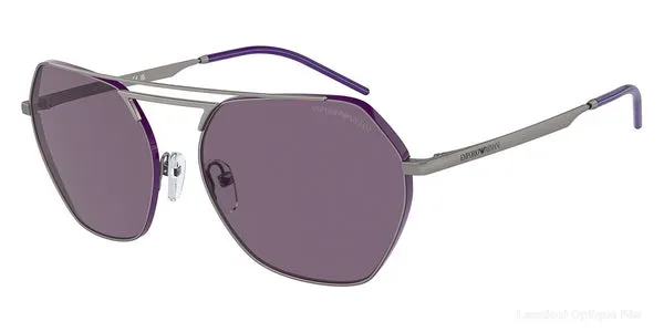Lunettes de soleil Emporio Armani EA2148 30101A 56 - Shiny Gunmetal authentique Emporio Armani - Lunettes de soleil Fès Lamtioui Optique