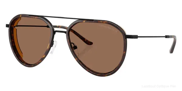Lunettes de soleil Emporio Armani EA2163 300173 56 - Matte Black - Emporio Armani نظارات شمسية فاس Lamtioui