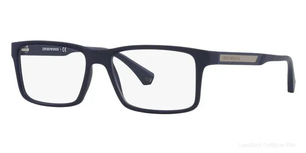 Lunettes de vue Emporio Armani EA3038 5754 56 - Dark Blue Rubber authentique Emporio Armani - Lunettes de vue Fès Lamtioui Optique
