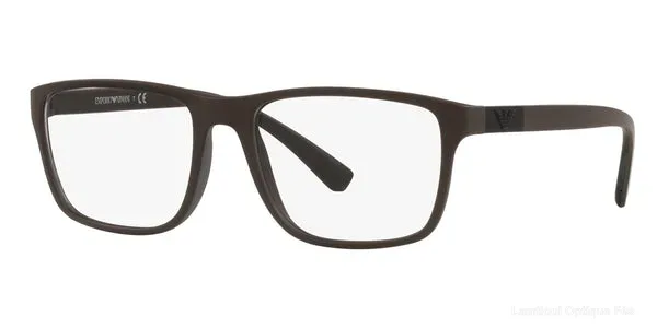 Lunettes de vue Emporio Armani EA3091 5260 55 - Matte Brown - Emporio Armani نظارات طبية فاس Lamtioui