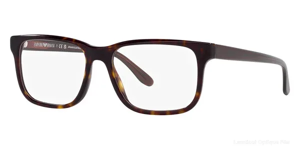 Lunettes de vue Emporio Armani EA3218 5879 55 - Havana and Transparent Brown authentique Emporio Armani - Lunettes de vue Fès Lamtioui Optique