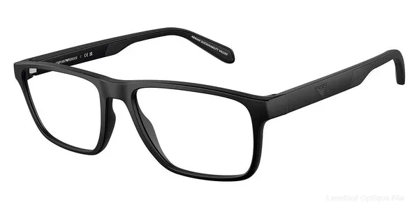 Lunettes de vue Emporio Armani EA3233 5001 - Matte Black - Emporio Armani نظارات طبية فاس Lamtioui