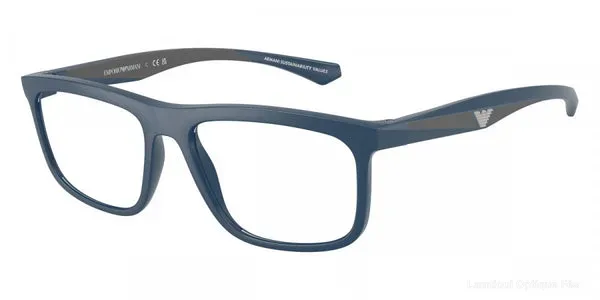 Lunettes de vue Emporio Armani EA3246 6185 53 - Matte Blue/Gray Rubber - Lamtioui Optique Fès
