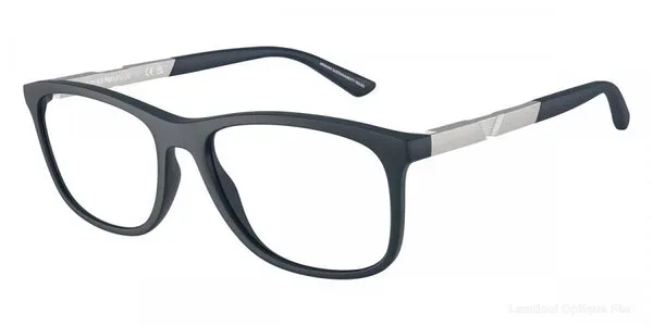 Lunettes de vue Emporio Armani EA3247 6189 53 - Matte Dark Blue/Aluminium - Lamtioui Optique Fès