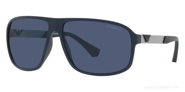 Lunettes de soleil Emporio Armani EA4029 508880 64 - Matte Silver/Blue - Emporio Armani نظارات شمسية فاس Lamtioui